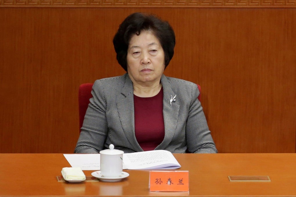 Chinese Vice-Premier Sun Chunlan has led the country’s Covid-19 response for the past three years. Photo: Reuters