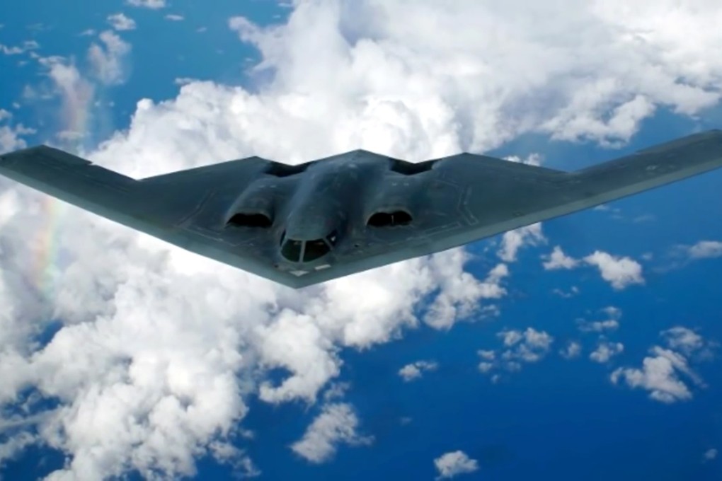 Computer-generated image of the B-21 Raider, a stealth bomber for the United States Air Force. Photo: Handout
