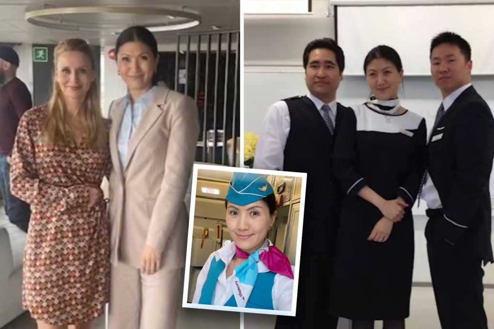 A flight attendant who lost her job inspires mainland internet after she got offers from three overseas airlines that do not have staff age limits, unlike China. Photo: SCMP/composite