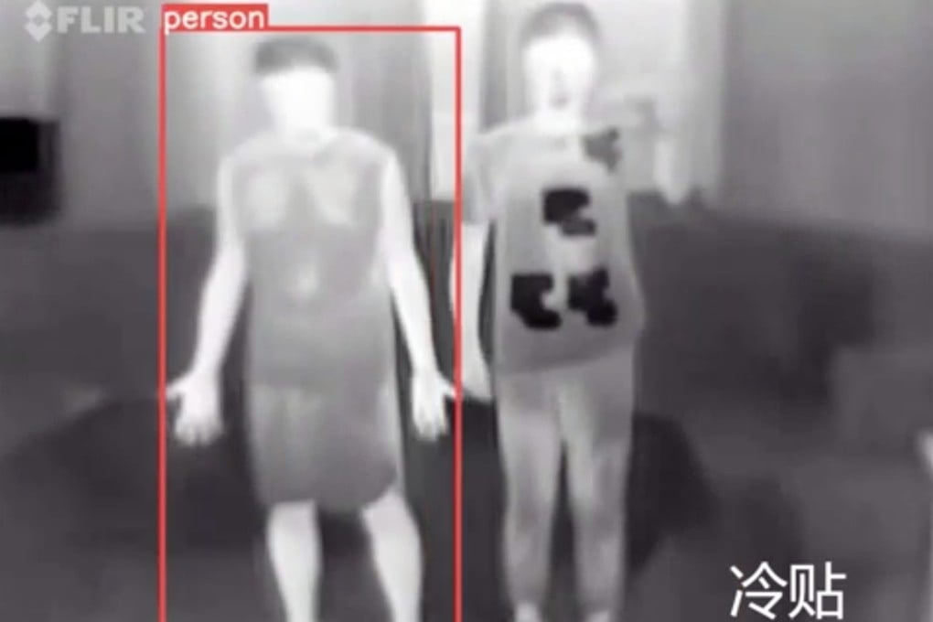The InvisDefense team used an algorithm to configure the pattern that was the least conspicuous to the human eye but could still trick a security camera into not identifying its wearer. Photo: Wei Hui