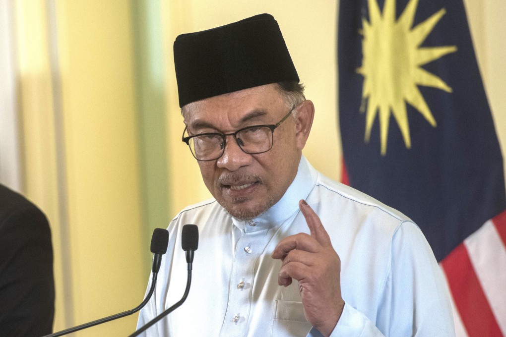 Malaysia’s Prime Minister Anwar Ibrahim speaks at a press conference at the prime minister’s office in Putrajaya, Malaysia on December 2. Photo: AP/File