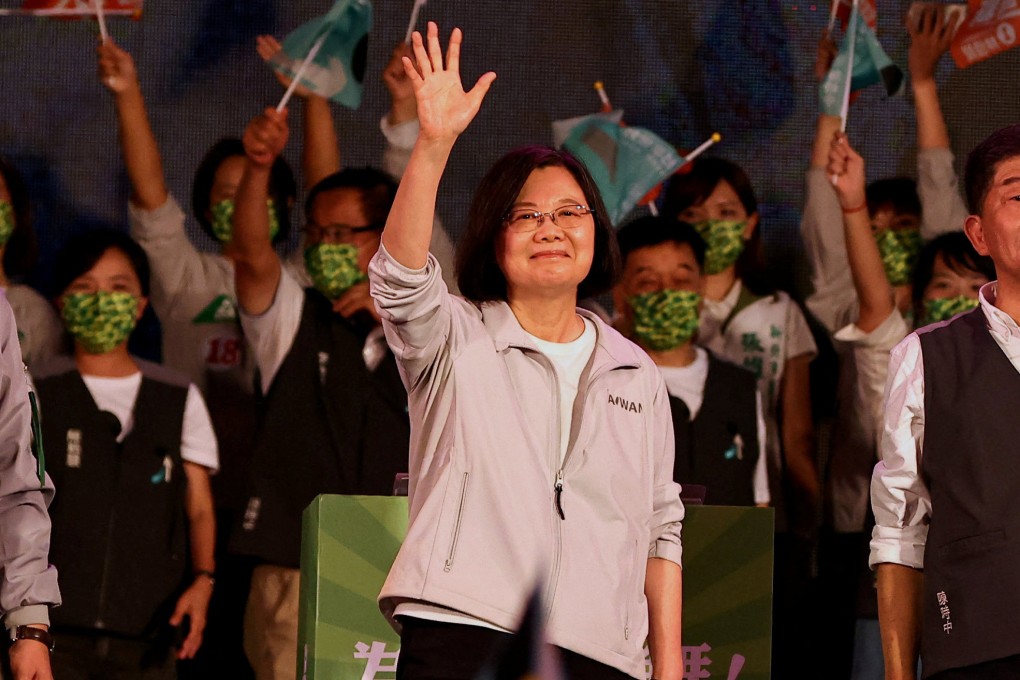 The cross-party delegation of six Australian lawmakers were expected to meet Taiwan’s President Tsai Ing-wen (centre) during their five-day visit to the self-ruled island. Photo: Reuters