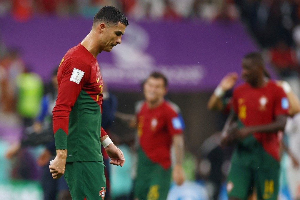 Ronaldo quickly made his way up the tunnel after Portugal’s thumping win. Photo: Reuters