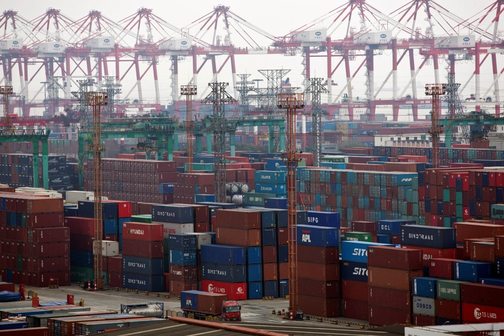 China’s exports fell by 8.7 per cent last month from a year earlier to US$296 billion. Photo: Reuters