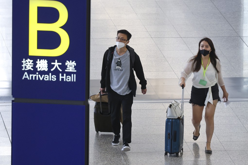 Travellers arrive at Hong Kong International Airport. Photo: SCMP