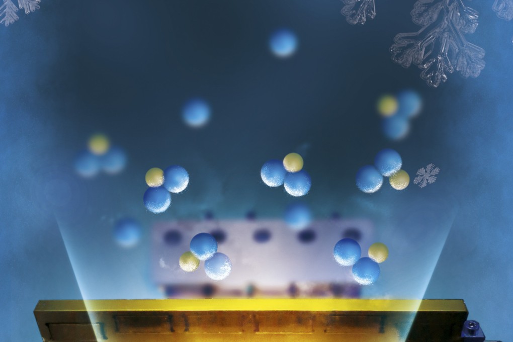Scientists have been able to make ultracold two-atom molecules for decades but a team of Chinese researchers has added a third atom, in one of the top physics breakthroughs of the year, according to Physics World. Photo: University of Science and Technology of China
