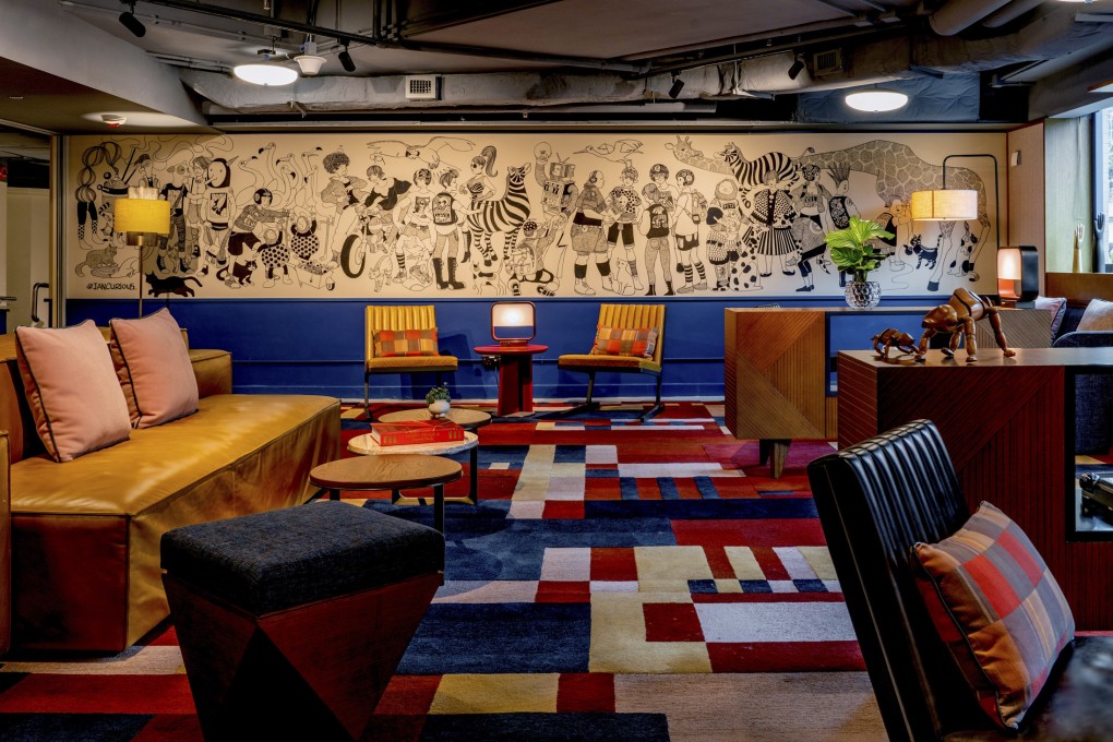 The rise of digital nomads has spawned a new breed of hotel where guests mingle among the comforts of a home away from home, such as Eaton House (Co-working) in the Eaton HK hotel in Hong Kong. Photo: Lit Ma