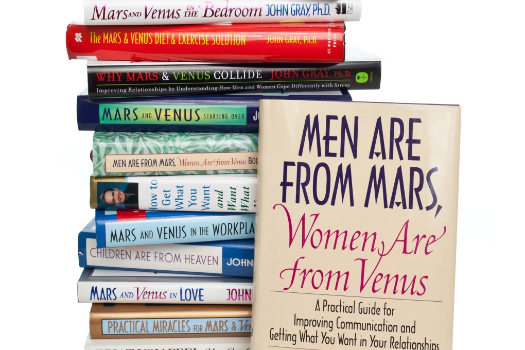 John Gray’s books, including the classic bestseller Men Are from Mars, Women Are from Venus. Gray’s books and their success are a good backdrop for the ongoing debate about how gender differences might impact emotional, cognitive and intellectual differences. Photo: John Gray