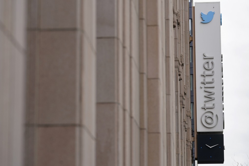 A sign at Twitter headquarters is shown in San Francisco on December 8, 2022.  Photo: AP