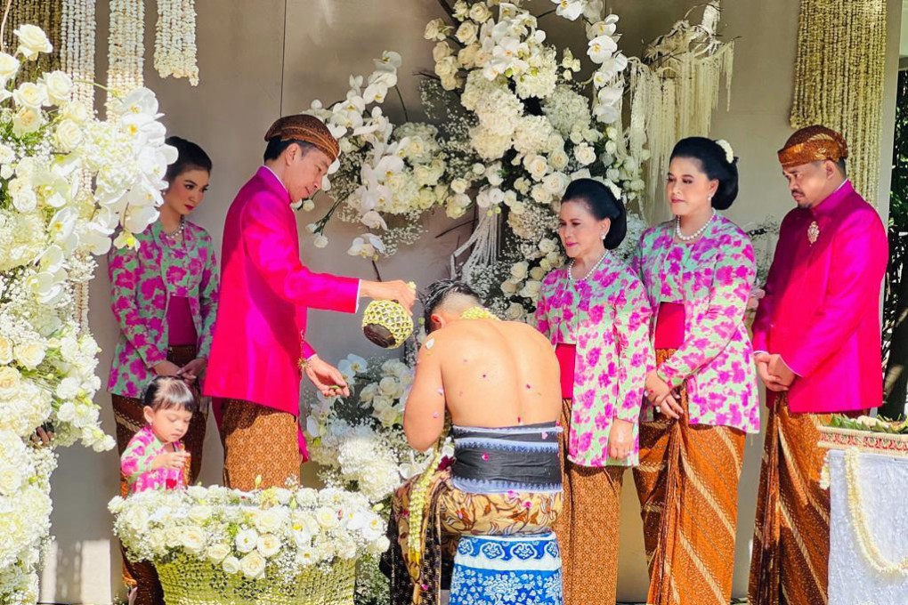 Indonesian President Joko Widodo at his son’s wedding on December 9, 2022. Photo: Twitter