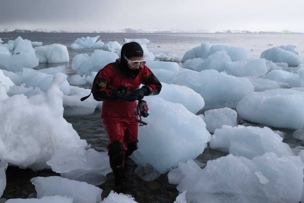 Thai marine biologist Suchana Chavanich dived at China’s Great Wall Station in Antarctica in 2013. Photo: Handout