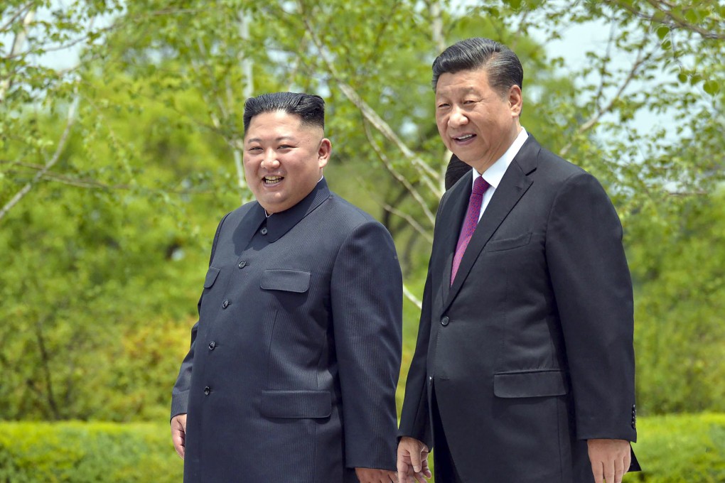 Xi Jinping and Kim Jong-un pictured in Pyongyang in 2019. Photo: AFP