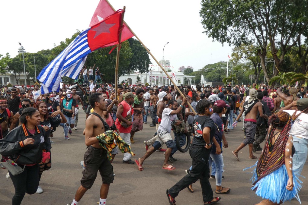 Papuan’s demonstrating during a decades-long battle for independence. Photo: AFP