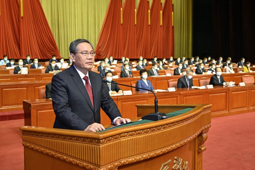 Li Qiang, a member of the Standing Committee of the Politburo of the Communist Party of China (CPC) Central Committee, attends the opening of the 17th national congress of the Chinese Peasants and Workers Democratic Party. Photo: Xinhua