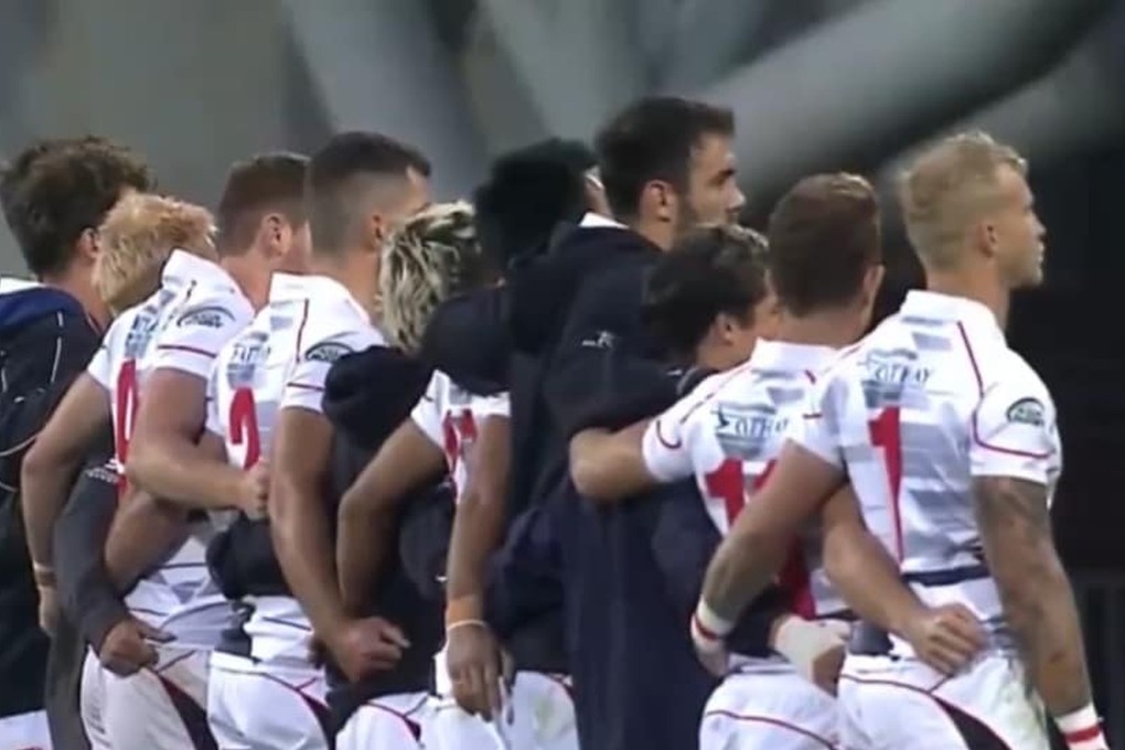 ‘Glory to Hong Kong’ was played during the Asia Rugby Seven series as the Hong Kong team won the men’s final against South Korea. Photo: SCMP