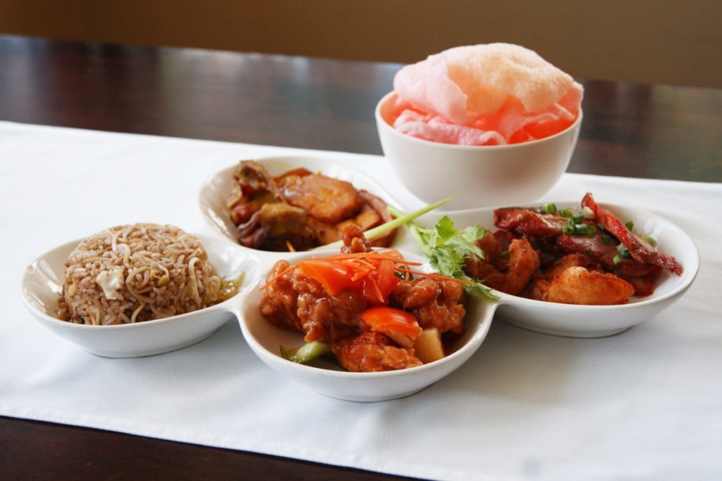 Dishes at Rose Garden restaurant in Curacao that reflect the varying influences on the island’s Chinese cuisine. Photo: Rose Garden