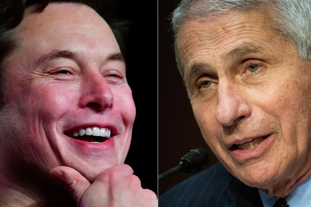 Elon Musk is taking jabs at Dr Anthony Fauci, suggesting in a tweet that America’s top infectious disease expert should be prosecuted. Photo: AFP