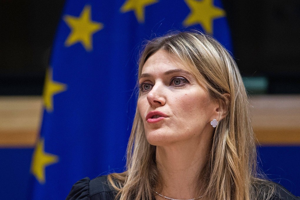 Eva Kaili, Greek politician and one of the European Parliament’s vice-presidents. Photo: via AFP