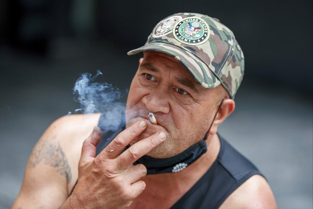 A man smoking in Auckland, New Zealand. File photo: AP
