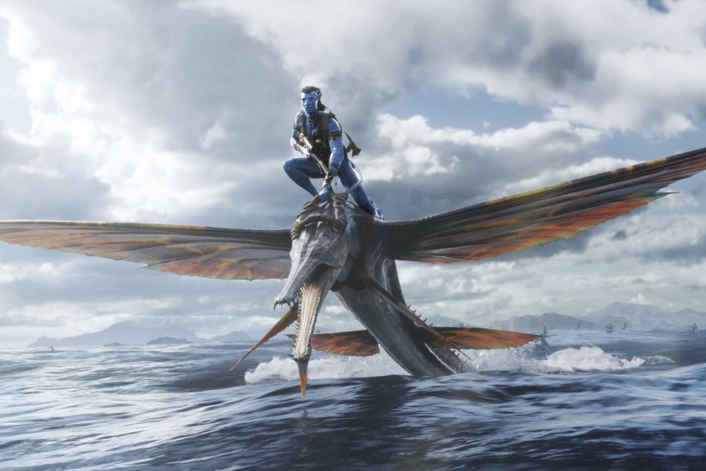 Jake Sully in a still from “Avatar: The Way of Water”, the first sequel to the biggest box office hit ever. Photo: 20th Century Studios