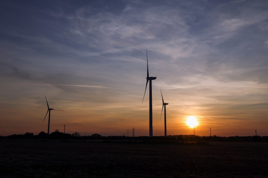 Wind turbines near Bradwell on Sea, UK, on September 21, 2021. Photo: Bloomberg