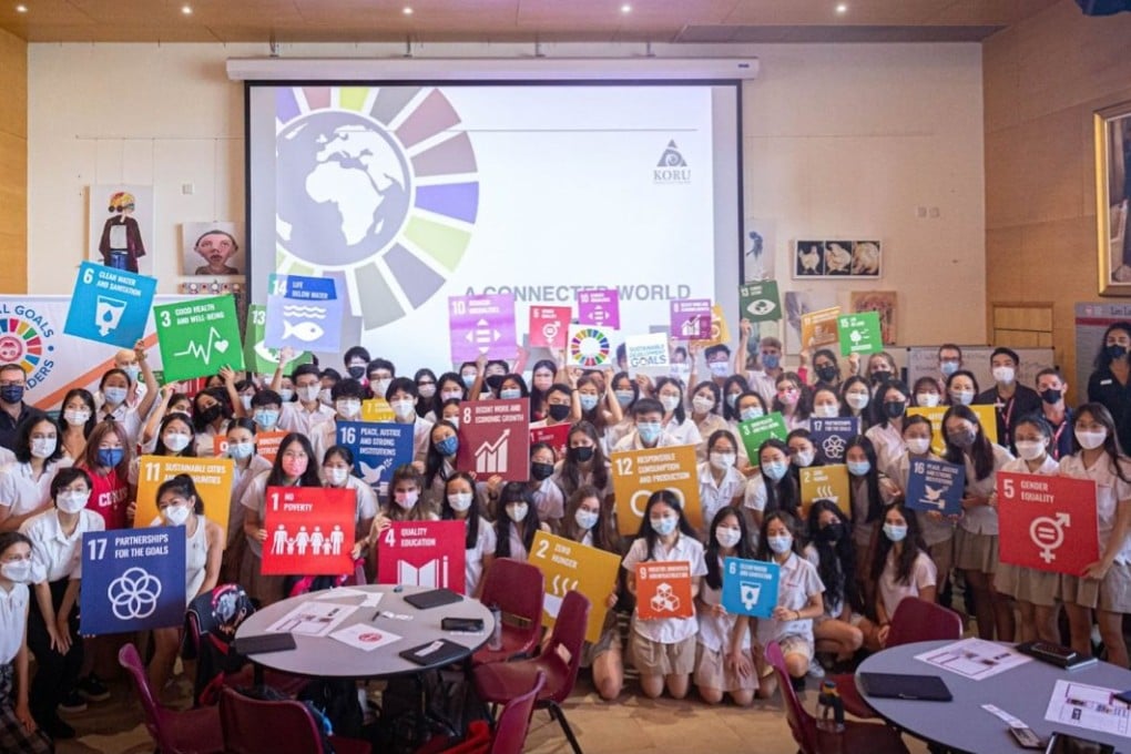 Students from Canadian International School hosted a conference to discuss the UN’s Sustainable Development Goals. Photo: Handout