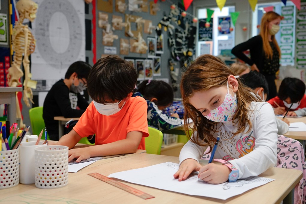 Giving form to impressions and emotions at a German Swiss International School art class. Photo: Handout