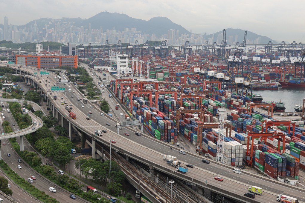 The accident at a Kwai Chung container terminal left a worker dead on Thursday morning. Photo: May Tse