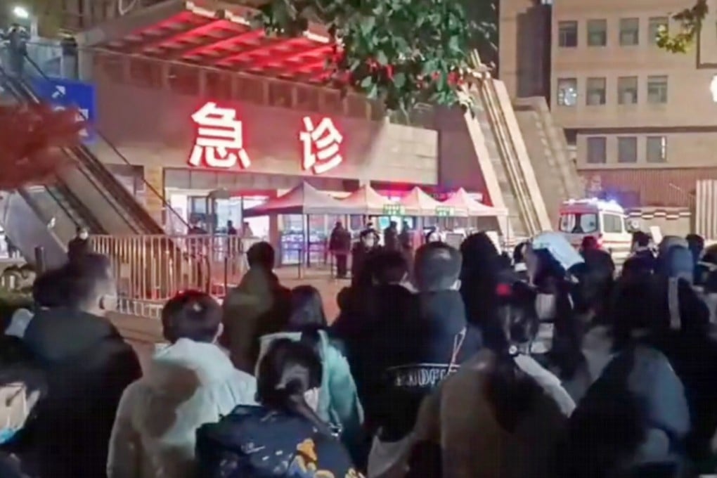 Protests have erupted in the past two weeks in medical schools and hospitals across China, including Nanjing Medical University, pictured. Photo: Twitter