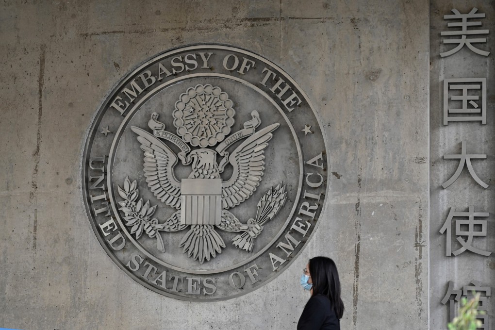 The US embassy in Beijing says consular services are limited because of a spike in Covid-19 cases across China. (Photo: AFP