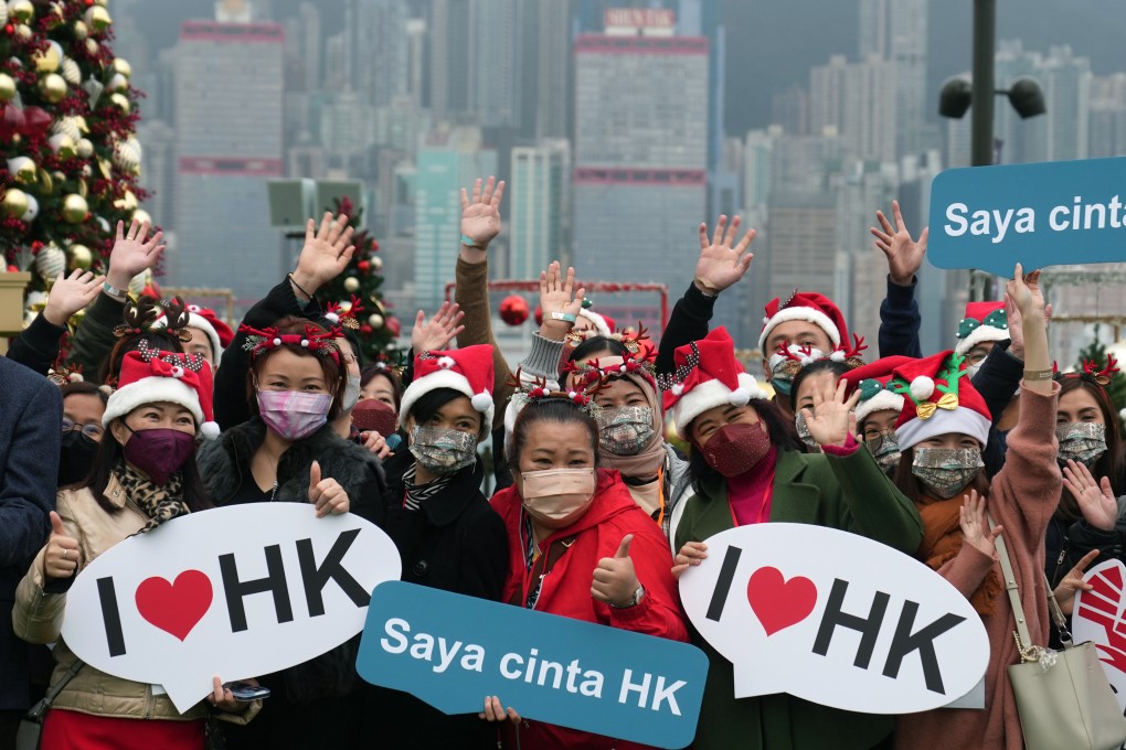 Southeast Asian travel trade members take in Hong Kong’s winter cheer at the West Kowloon Cultural District on December 14, as the Tourism Board organises a large-scale familiarisation trip to boost visitor numbers. Photo: Sam Tsang
