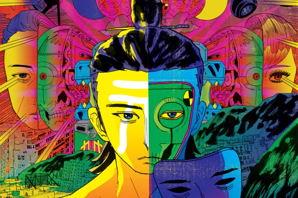 Detail from a poster for “Dragon’s Delusion - Departure” (2017), a pilot that artist Kongkee produced for a full-length feature film about a future world ruled by an immortal Qin Shihuang, the so-called First Emperor of China. The film features in his Asian Art Museum show. Photo: courtesy of the artist and Penguin Lab