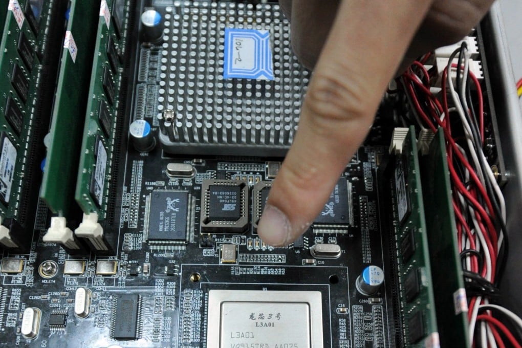 China has banned the export of Loongson chips, a report says. Photo: Imaginechina