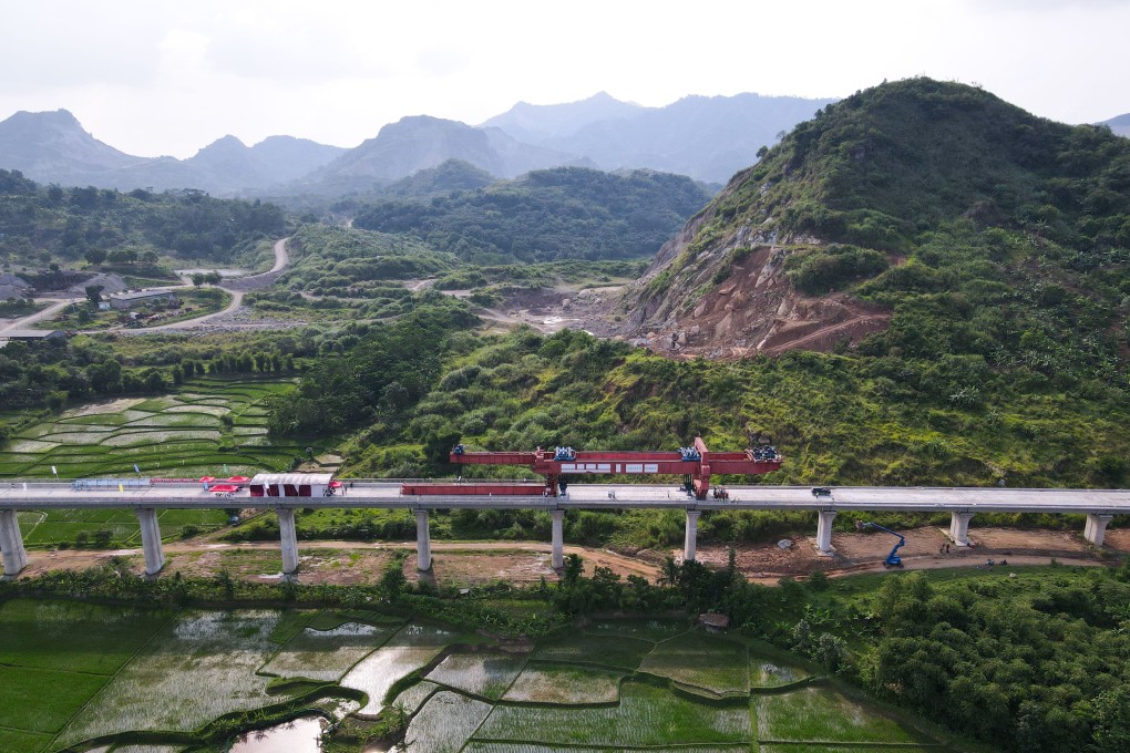 An aerial view of the Chinese-backed Jakarta-Bandung high-speed railway project in Purwakarta, Indonesia, on October 16. Photo: Xinhua