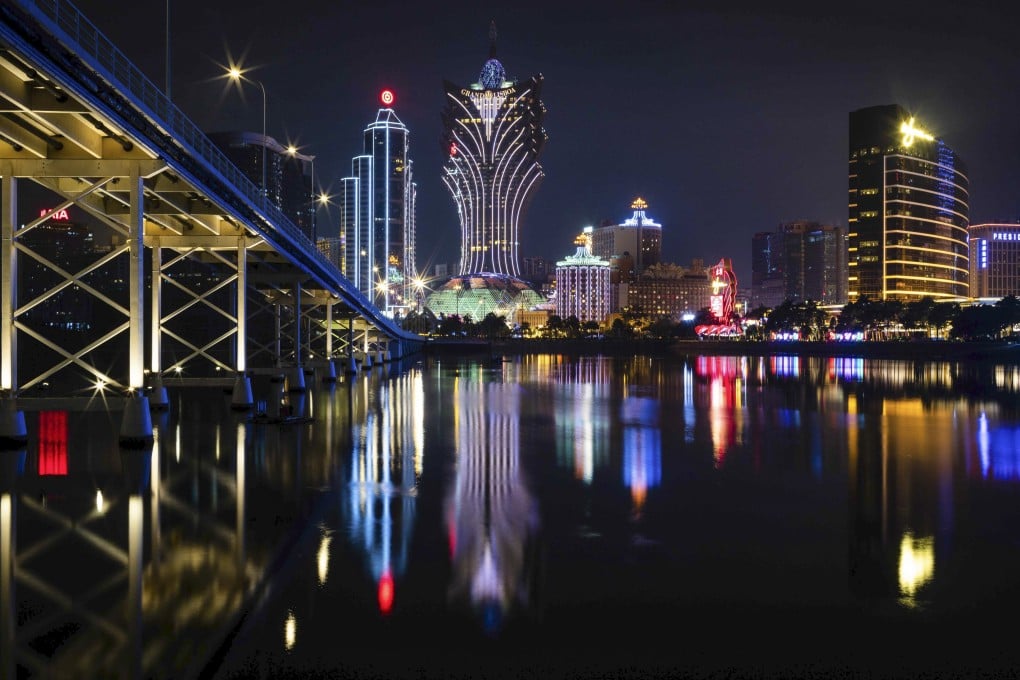 A general view of Bank of China (left), Grand Lisboa and Casino Lisboa (centre) and Wynn Macau (right) in Macau on December 15, 2019. Photo: AFP