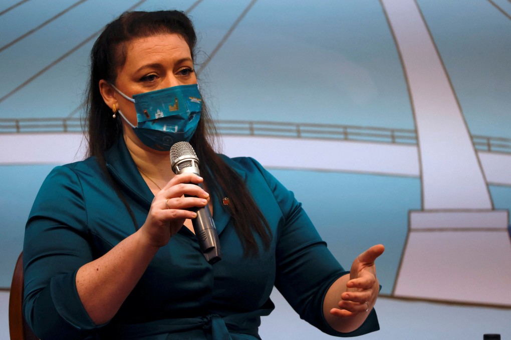 Alicia Kearns, British lawmaker and chairwoman of the Commons Foreign Affairs Committee. Photo: Reuters