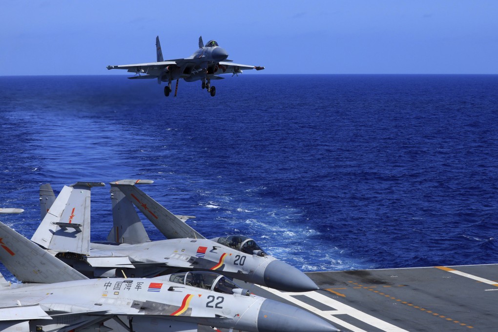 The Liaoning is leading the navy’s most powerful strike group to the western Pacific Ocean. Photo: Xinhua