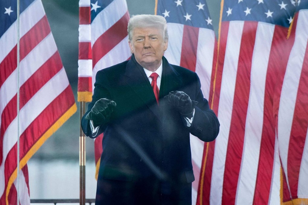 Donald Trump rallies supporters in Washington on January 6, 2021. Photo:  AFP