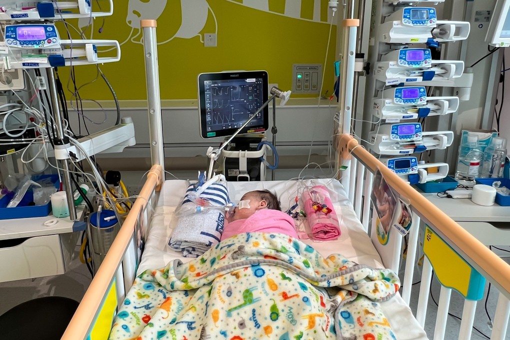 Four-month-old Cleo Lai underwent an operation to receive a heart belonging to a child over the border who succumbed to a severe head injury. Photo: Handout