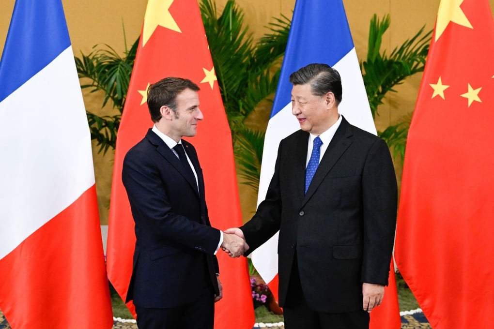 Last month, Chinese President Xi Jinping and French President Emmanuel Macron held their first face-to-face meeting in three years. Photo: Xinhua