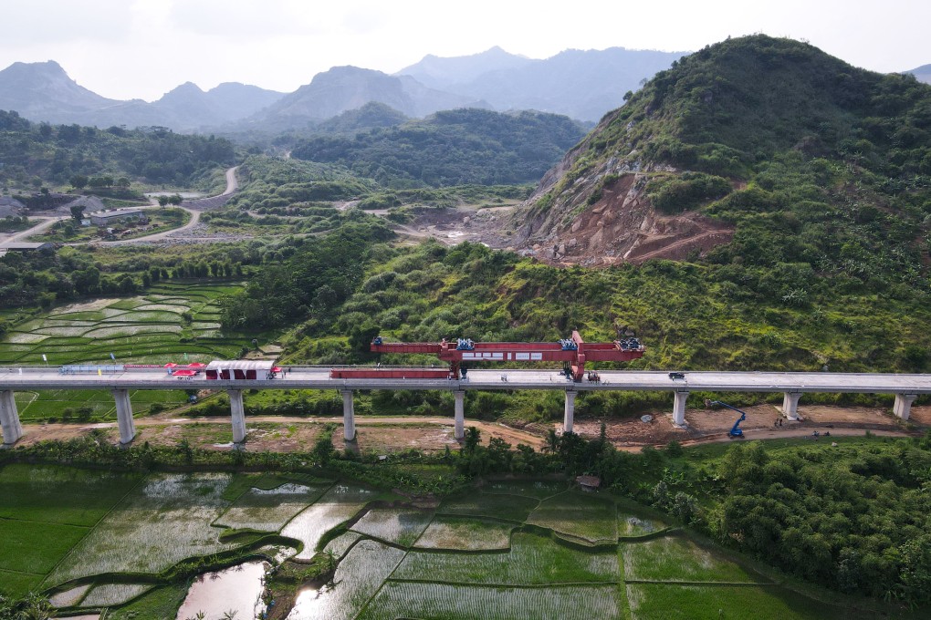 One of the construction sites on the Jakarta-Bandung High-Speed Railway in Purwakarta, Indonesia. The line is slated to open in June 2023. Photo: Xinhua