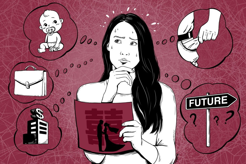 Demographers warn that a growing sense of apathy among young Chinese people, toward marriage and having children, is exacerbating a demographic crisis that has intensified during the pandemic. Illustration: Lau Ka-kuen