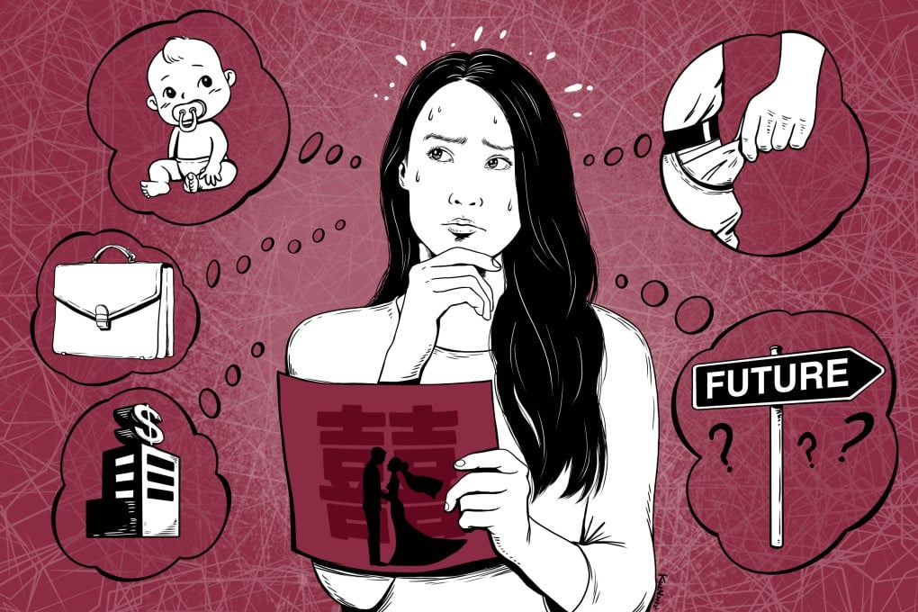 Demographers warn that a growing sense of apathy among young Chinese people, toward marriage and having children, is exacerbating a demographic crisis that has intensified during the pandemic. Illustration: Lau Ka-kuen