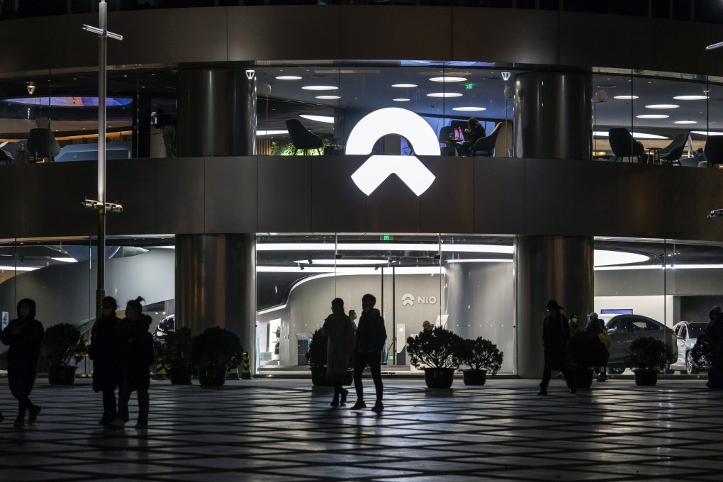 A Nio showroom in Beijing. The carmaker said ‘it strongly condemns such unlawful acts and will not bow down to cybercrimes’. Photo: Bloomberg