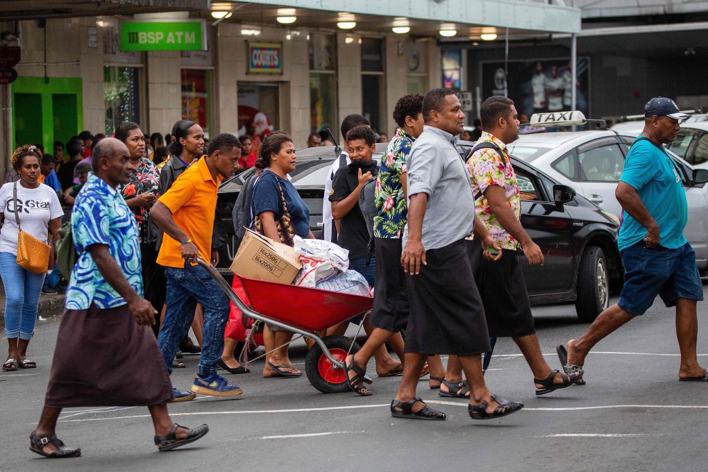 Fiji’s long-time prime minister said the military had been deployed to maintain “law and order”, after a close election. Photo: AFP