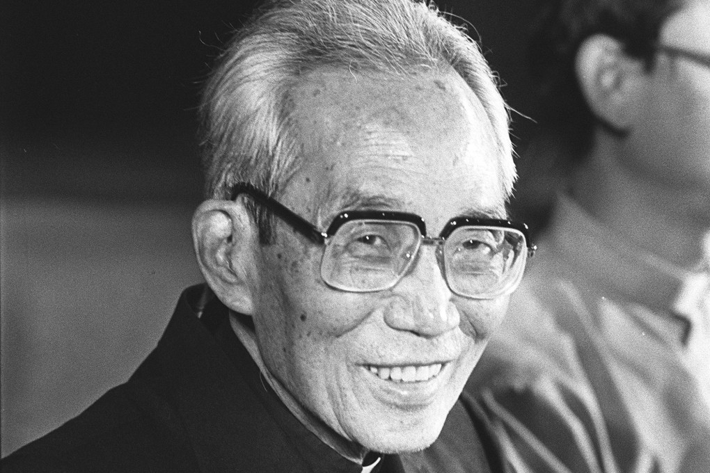 The Catholic bishop of Canton Monsignor Dominic Tang following his release from prison in China. In a Christmas sermon in Hong Kong he preached a message of peace on earth and purity of heart, the Post reported. Photo: SCMP