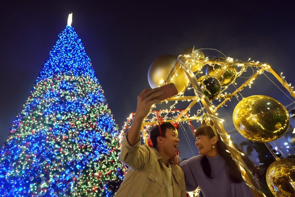 Winterfest at the West Kowloon Cultural District in Hong Kong. The city spares no effort to conjure a winter wonderland, but there’s something comforting about the real thing back in Europe. Photo: Sam Tsang