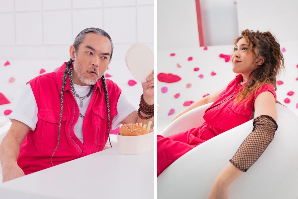 Following two years of depressing Covid restrictions, food delivery firm Foodpanda has teamed up with two Hong Kong artistes to produce a morale-boosting song called “Thank Me”. Photo: SCMP Composite
