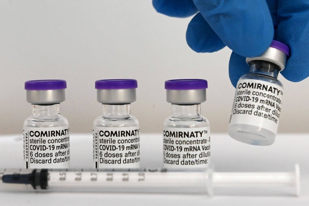Chinese-made Covid-19 jabs are not as effective as foreign mRNA shots such as the Comirnaty vaccine by Pfizer-BioNTech, according to health experts. Photo: AFP
