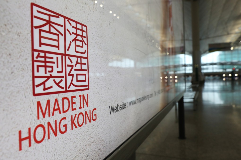A ‘Made in Hong Kong’ sign at the city’s airport. Photo: Nora Tam